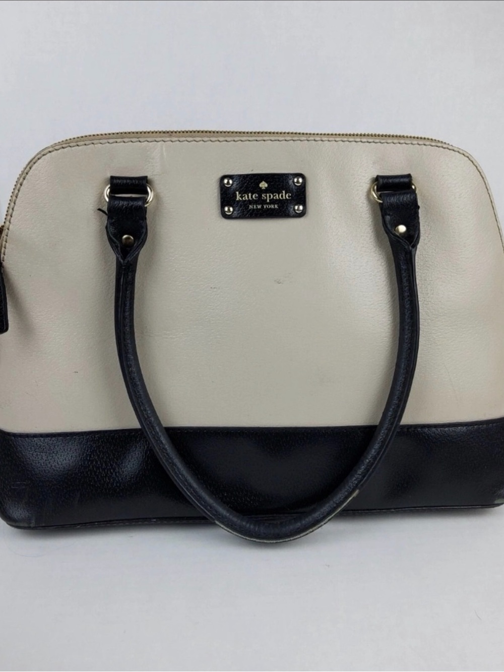Kate Spade Cream Black Wellesley Rachelle Satchel - Picture 13 of 15
